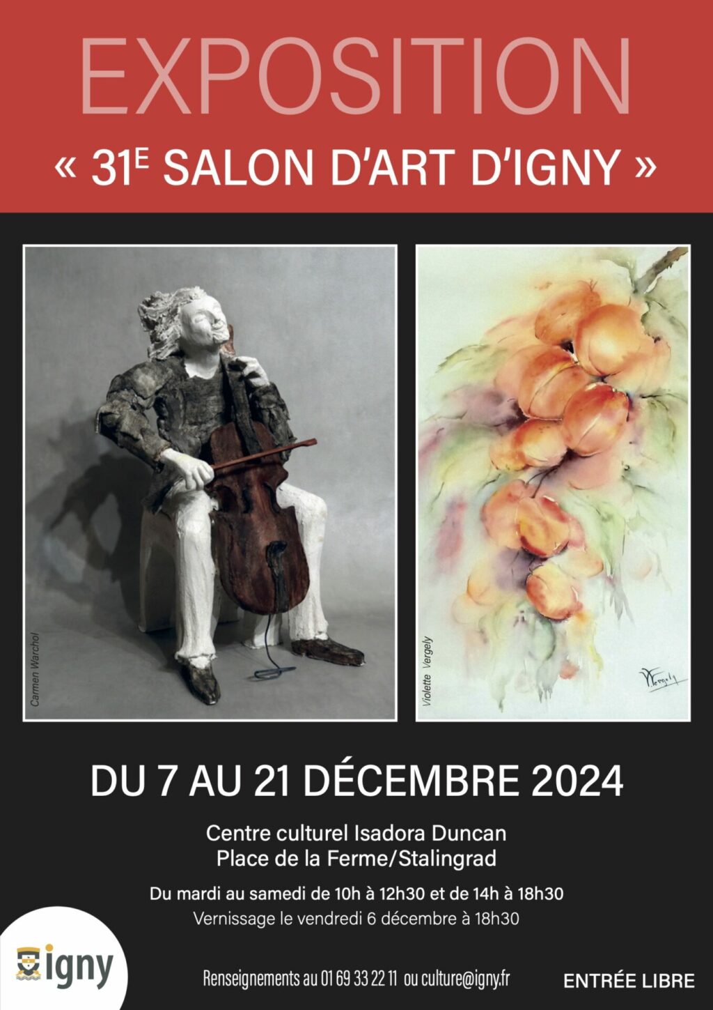 affiche 31 salon d'art d'Igny